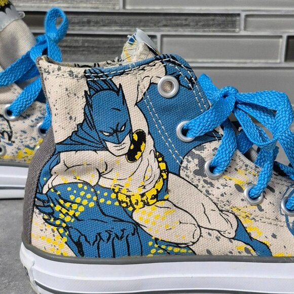 Converse All Stars Chuck Taylor Batman High Top Shoes Size Youth 13 - Picture 2 of 11